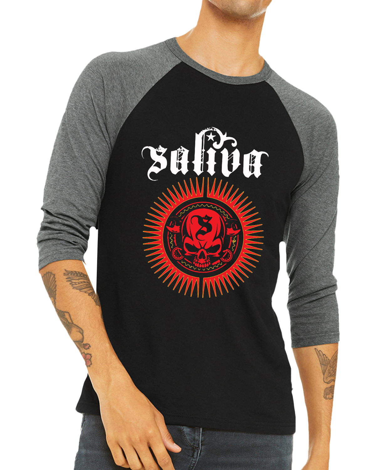 Tribal Sun Baseball T-Shirt