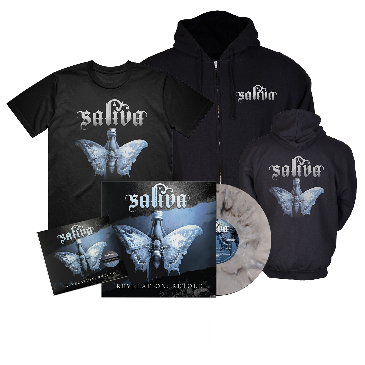 SIGNED VINYL + RETOLD T, ZIP HOODIE & CD