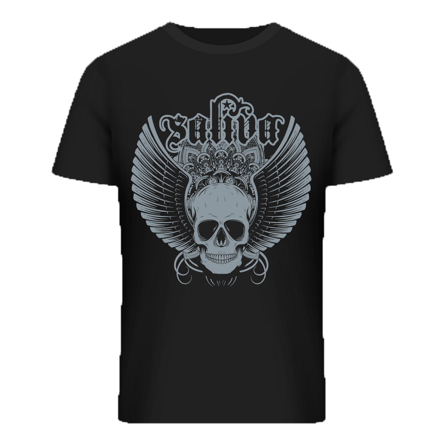 Saliva – Winged Skull - Premium Tee