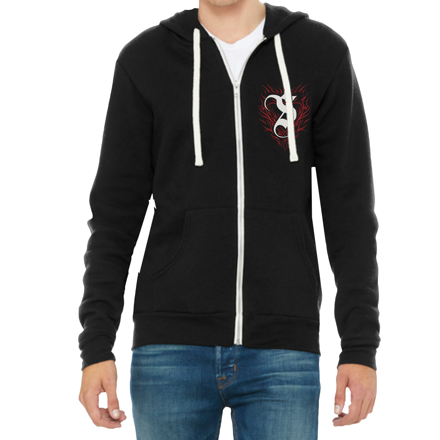 Saliva Skull Zip Hoodie