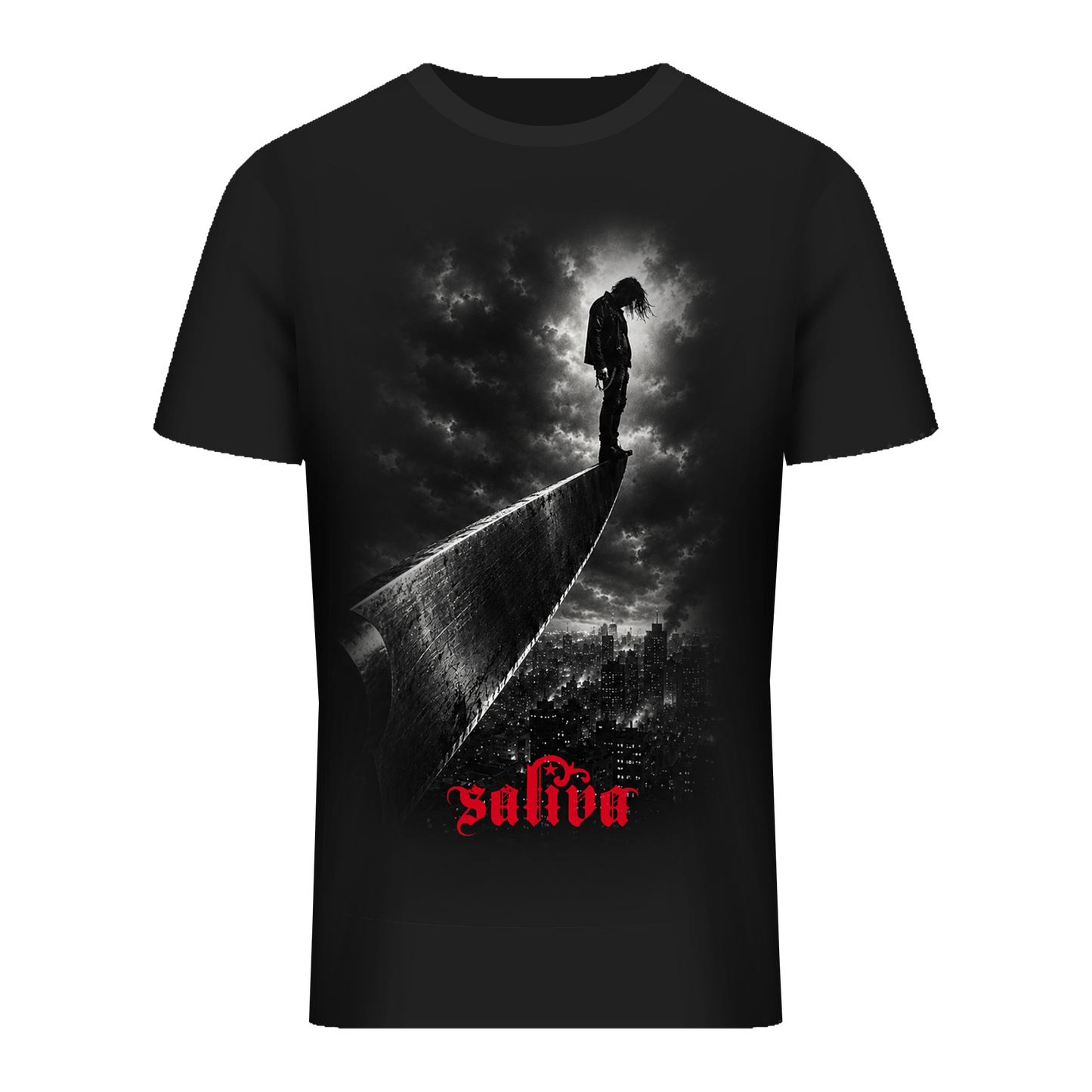 Saliva -Edge Of A Knife - Premium Tee