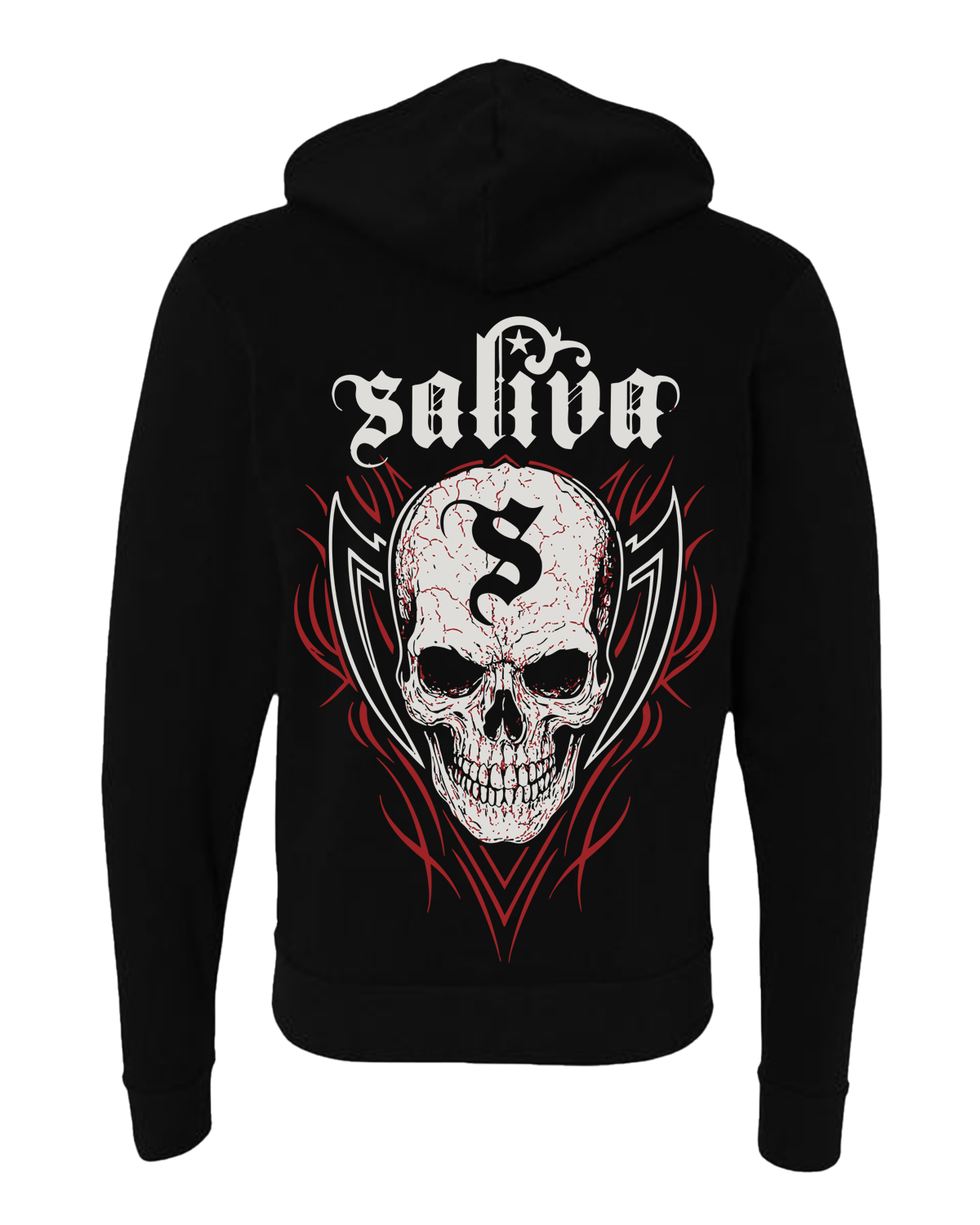 Saliva Skull Zip Hoodie