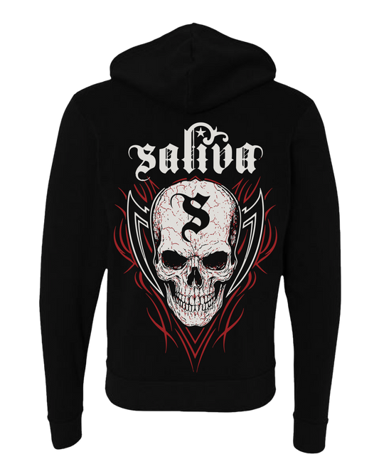 Saliva Skull Zip Hoodie