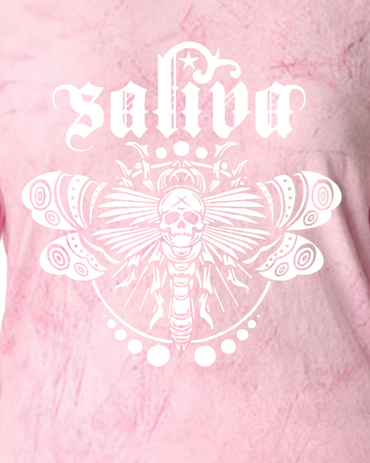 Tie-Dye Moth T-Shirt- Pink