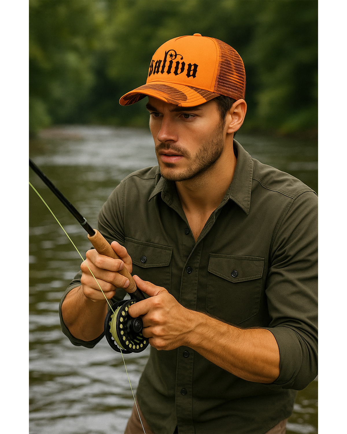Saliva Camo Logo Sanpback Hat